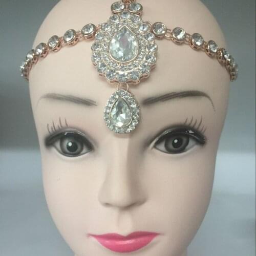 Goddess Wedding Bridal Bohemian Boho Grecian matha patti hair style Head Chain Hair Jewelry wedding gift