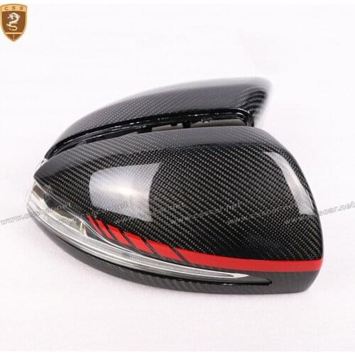 Real Carbon Fiber Side Mirror Cover Caps for Benz W205 W222 W213 W238 X205 C S GLC E Class replacement pair