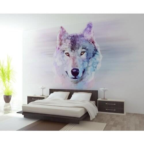 Custom photo wallpaper Wolf Large 3D Wallpaper background wallpaper the living room TV backdrop 3d mural wallpaper