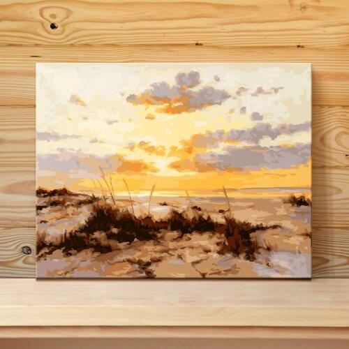 Diy oil painting Landscape garden coloring by numbers home decor wall pictures for living room modular painting