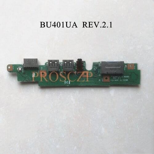 For ASUS BU401 BU401L BU401LA Laptop motherboard BU401LA-IO-BOARD REV.2.1 Audio Board USB SD VGA BOARD 100% full tested