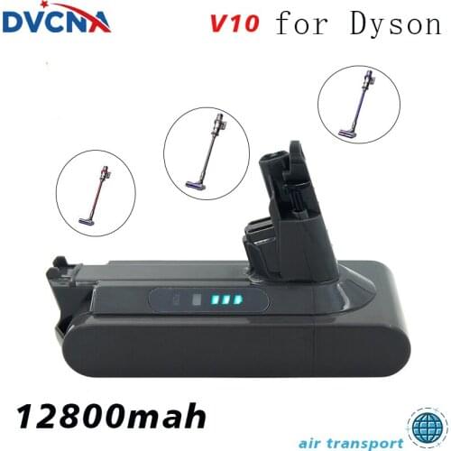 25.2V 12.8AH Li-ion vacuum cleaner Rechargeable battery for Dyson V10 Absolute V10 Fluffy cyclone Motorhead SV12 Lithium Battery