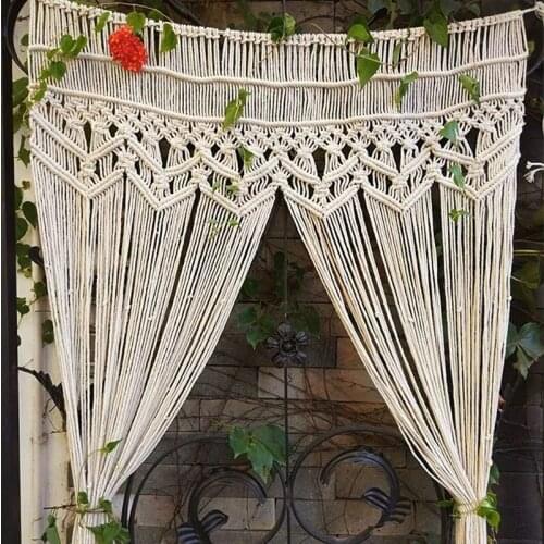 Tassel Tapestry Handmade Macrame Woven Wall Tapestry Large Boho Wedding Backdrop Beautiful Banner Wall Hanging Art Home Decor