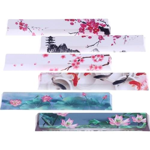 DIY Mechanical Keyboard Replace Keycap PBT Five Sides Dye-Subbed Spacebar 6.25U Profile Space Bar Keycap