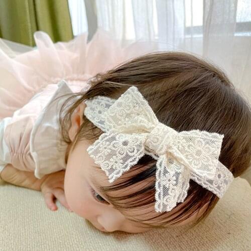 Cute Lace Baby Girl Headband Bowknot Baby Hair Clips Infant Toddler Hairband Kids Baby Hair Accessories