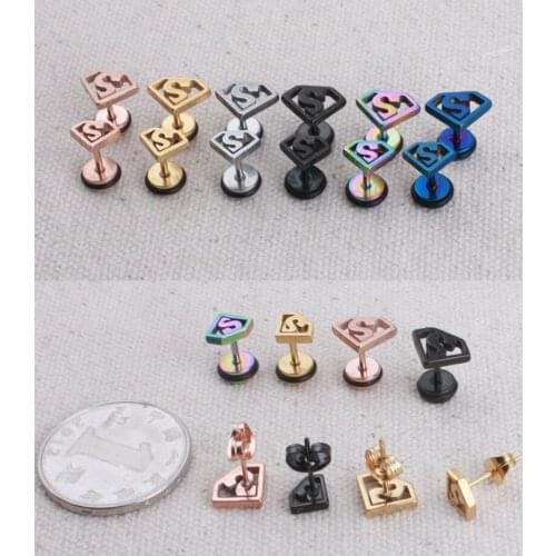 Fashion Jewelry Stainless Steel Titanium Steel Stud Earrings Geometric Statement Stud Earrings Women Elegant Earrings