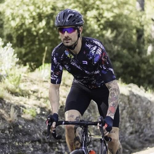 Cycling Jersey Men Summer Short Sleeve Blue Black White Pro & Basic Bike Clothing Wear Shirt Tops Mountain Road Custom Logo