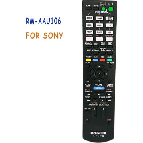 New Replacement RM-AAU106 Remote Control For SONY AV SYSTEM STR-DH720 STR-DH730 STR-DH830 TDM-iP30 Multi AV Receiver Amplifier