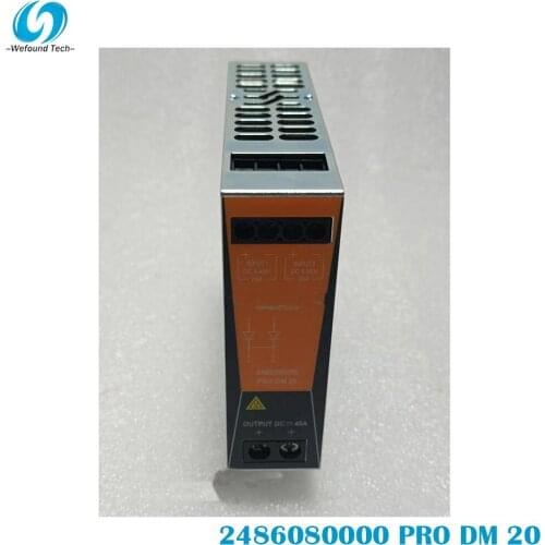 Original Weidmüller 2486080000 PRO DM 20 Rail Switching Power Supply Single Phase, 100% Tested BeforeShipment