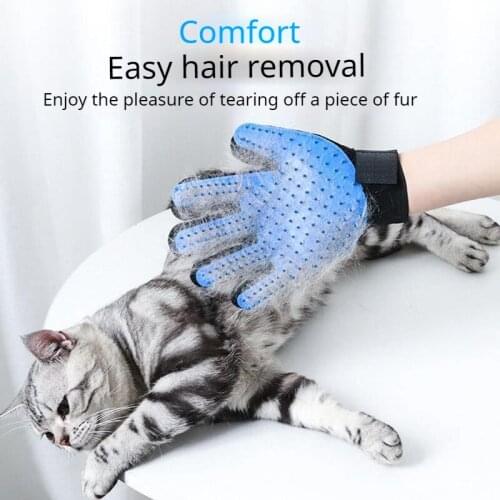 Cat Grooming Glove for Cats Wool Glove Pet Hair Deshedding Brush Comb Glove for Pet Dog Cleaning Massage Glove for Animal