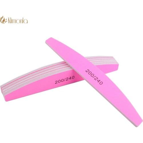 Nail File 10pcs Pink Nail Buffer 200/240 Grit lime a ongle Fingernail Polishing Manicure Pedicure DIY Nail Art Buffing Tools