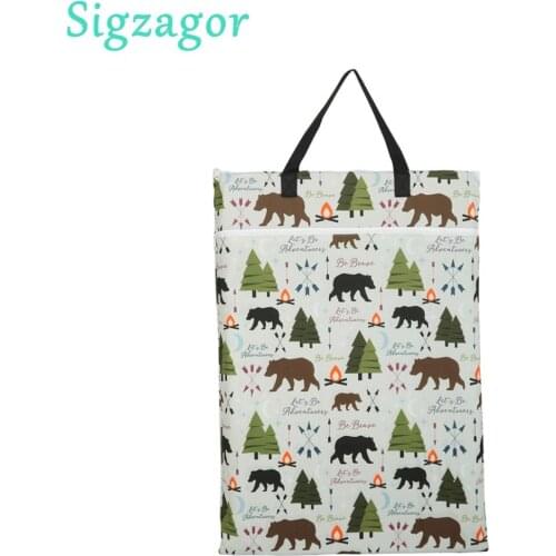 Sigzagor Large One-piece Swimwear