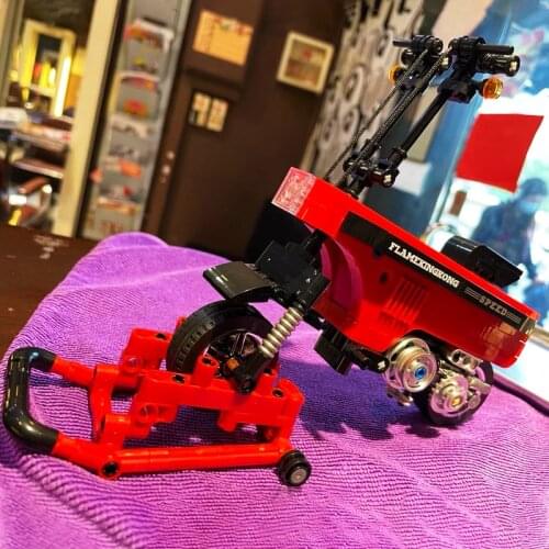 Crearor Series Off-road Motorcycle MOC Building Blocks Superbike Bricks Kids Educational Assembly Toy Model For Birthday Gifts