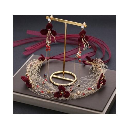 Bridal headdress new style flower headband wedding toast dress accessories hair accessories Japanese and Korean simple style