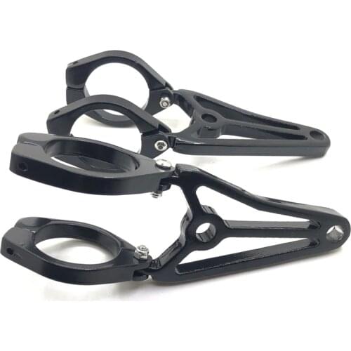 1 Pair Universal CNC Motorcycle Headlight Bracket 41MM Fork Motorbike Headlamp Mount Holder For Cafe Racer Harley Honda Triumph