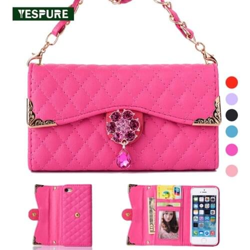 YESPURE Fancy PU Leather Flip Phone Case for Iphone 6plus/6s plus Handbag Women Luxury Wallet Mobile Phone Bags Accessories