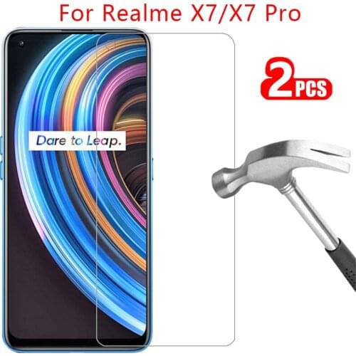 Protective glass on realme x7 pro screen protector tempered glas for oppo realmi x 7 7x x7pro realmex7 safety film reame relme