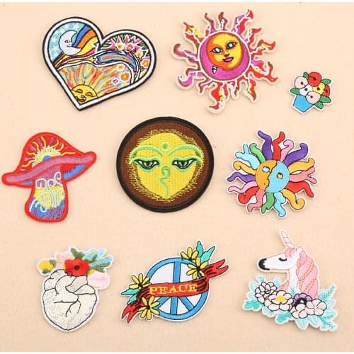 1pcs Mix number POW Patch for Clothing Iron on Embroidered Sew Applique Cute Patch Fabric Badge Garment Apparel Accessories -30