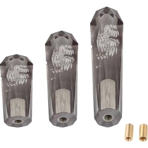 10 15 20cm Car Grey Transparent Stitching Multicolor Gear Shift Knob Crystal Bubble Gear Shift Knob Colorful Shifter Lever