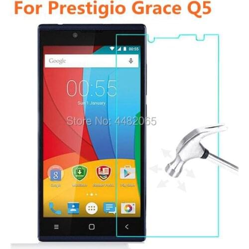 2pcs/lot For Prestigio Grace Q5 Tempered Glass 9H Protective Film Screen Protector For 5506 PSP5506 DUO Guard Protection Saver