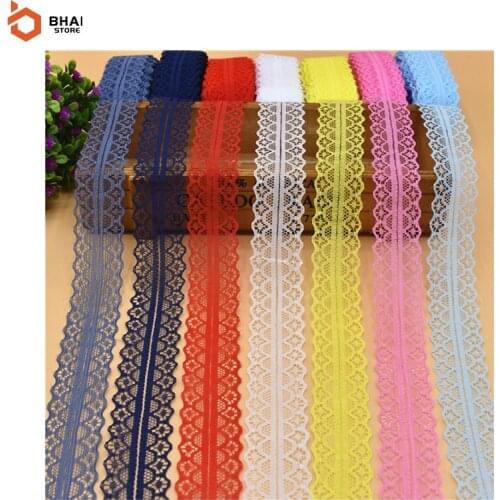 28mm Wide Hollow Out Lace 10 Meters Clothing Fabric DIY Embroidery Pure Lace Side Trim Knitted Lace Weaving Craft Decor Accesso
