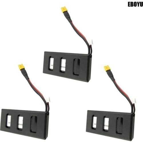 3pcs * 7.4V 1300mAh 25C Lipo Battery Replacement Battery for MJX B6 B6W B6F B6FD B8 BUGS 6 BUGS 8 Brushless RC Quadcopter Drone