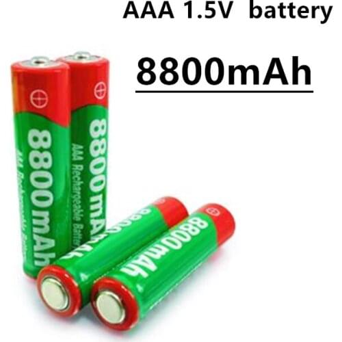 4-20PCS New 1.5V AAA rechargeable battery 8800mAh AAA 1.5V New Alkaline Rechargeable battery for led light toy MP3 long life