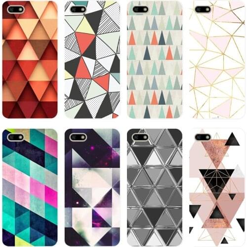 72H triangular pattern Soft Silicone Tpu Cover Case for huawei Honor 7a pro 7x play case