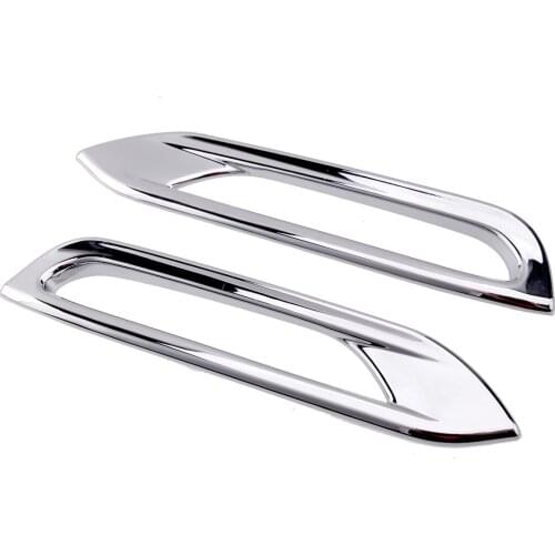 ABS 2pcs Chrome Fog Light Lamp Cover Trim Frame ABS Fit for Nissan Qashqai J11 2018