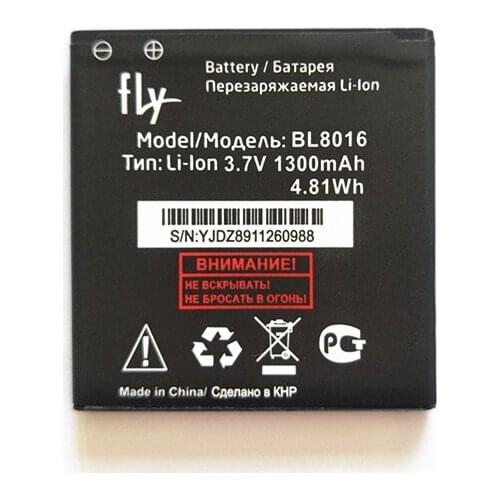 AZK 3.7V 1300mAH High Quality BL8016 battery for Fly BL8016 Cell Phone Battery Rechargeable Li-ion battery