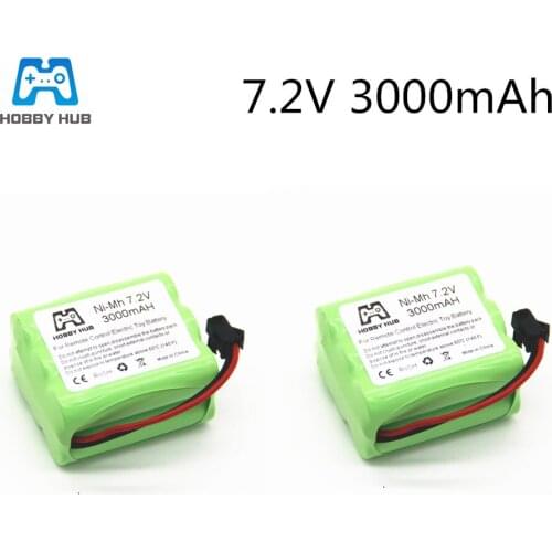NI-MH 3000mAH 7.2v AA rechargeable battery for rc car Telerobot boat Tank toy tools model 7.2 v 3000 mAH Electric toys nimh