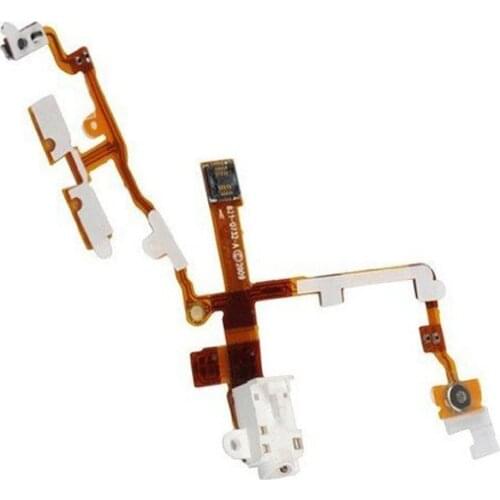 Headphone Audio Jack + Power Button and Volume Flex Cable Replacement Parts For iPhone 3G 3GS
