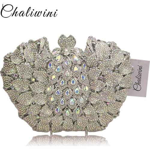 Big Stone HandBag Toiletny Designer Rewark metal Clutches Wedding With Chain Lady Party Purse beach Luxury Diamond Women bag