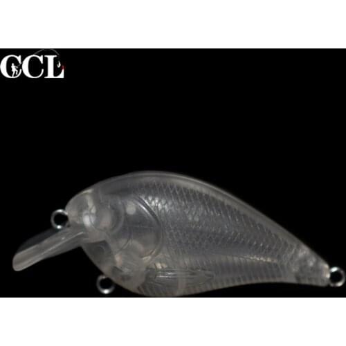 CCLTBA 15PCS Unpainted 6CM 6G Square Diving Bill Crankbait Mini Floating Blanks Hard Plastic Crank Artificial Fishing Bait Lure