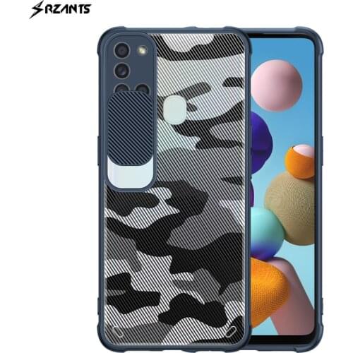 For Samsung Galaxy A21s Case Camouflage Military Shockproof Armor Slide Camera Protection Cover For Samsung A21s Rzants