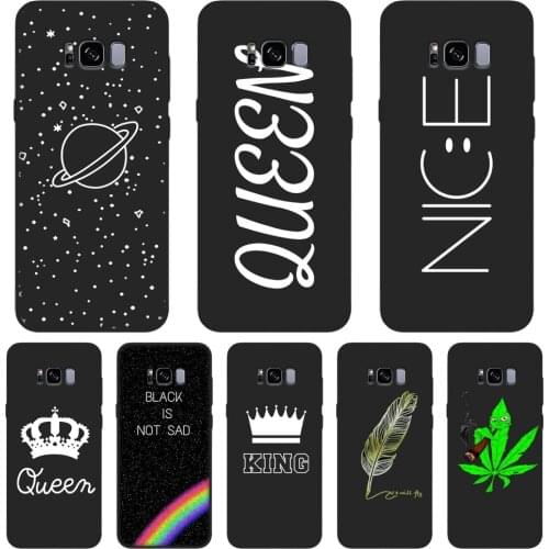 Black Star Black Back Cover For Samsung Galaxy Note 9 8 5 4 Silicone Phone Case For Samsung Galaxy S5 S6 S7 Edge S8 S9 Plus Case