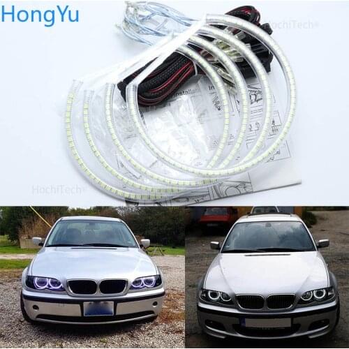 For BMW E46 sedan touring with PROJECTORS 1998-2005 Excellent Ultra bright illumination smd led Angel Eyes kit halo ring
