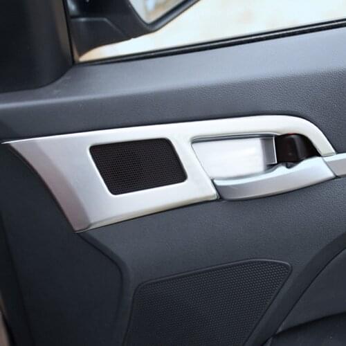 For Hyundai Elantra AD 2016 2017 on Cars Door Inner Handle Sequin Cover Stickers Interior Frame Decoration Auto Accessories