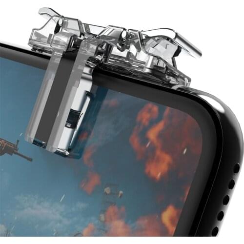 PUBG Mobile gaming controller gamepad pubg joystick trigger fire button for iphone 7 8 X mobile game L1R1 gatilho para celular