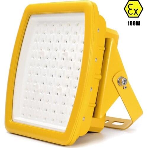 IECEX ATEX UL anti explosive led floodlight 100W AC110v 220v 230v 240v class I zone 1 100W explosion proof led flood light