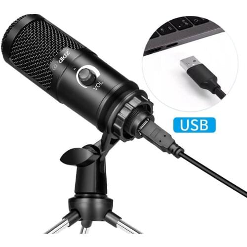 Pc Usb Microphone Tripod Condenser Microphone for Mobile Phone Computer Microphones to Sing Professional Studio Microphones Mic
