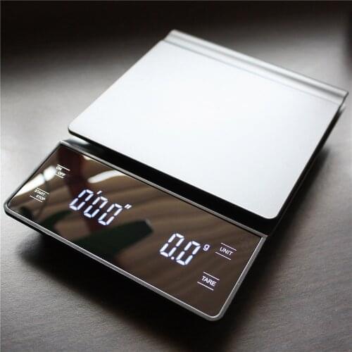 Kitchen Scales with Timer Electronic Digital Scales Household Food Scales Smart Precision Coffee Scales Weight Scale 3KG/0.1g