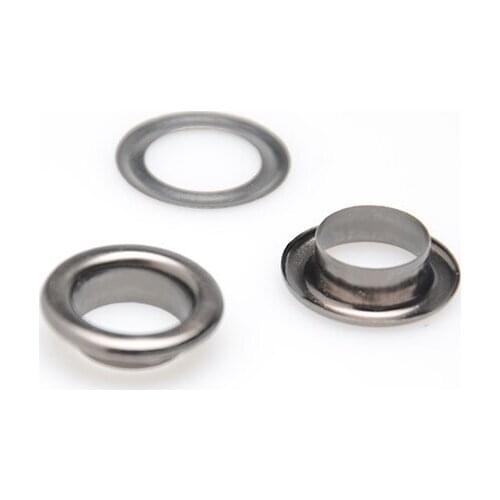 9/16" Gunmetal Bag Eyelets 12mm inner diameter Purse Grommets with Washers DIY Rivets 1000pcs/lot