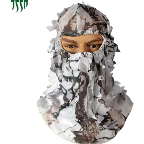 Outdoor Army Traning Camouflage Face Mask Hunting Hood Cap Head Net Eyehole Opening Scarf Hunting Ghillie Suits Accessories