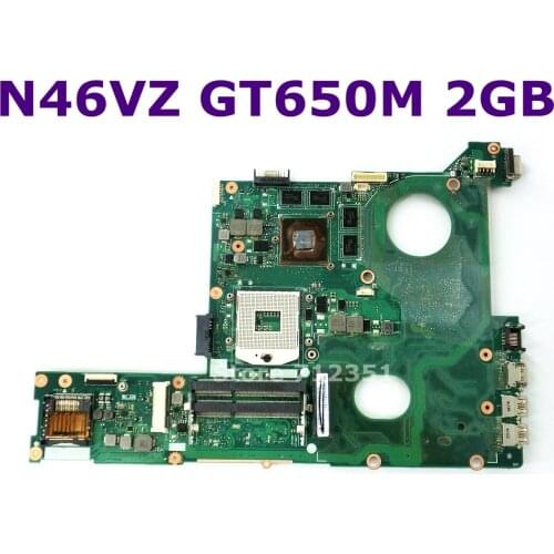 N46VZ GT650M 2G N13P-GT-A2 Motherboard For ASUS N46V N46VM N46VB N46VJ N46VZ Laptop Mainboard REV 2.1 Full Tested Free Shipping