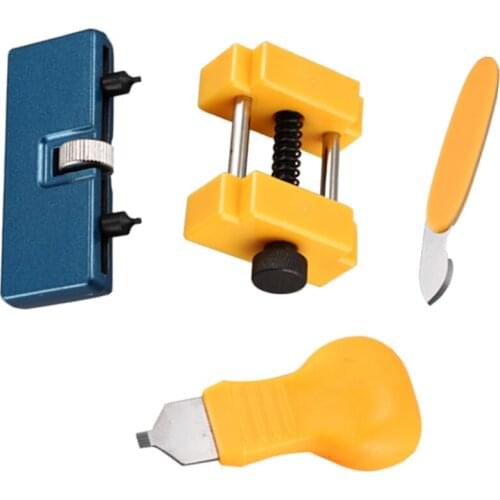 Pack Of 4 Watch Battery Replacement Tool Kit Convenient Practical Durable Battery Cover Watch Back Case Opener Holders Tools Kit