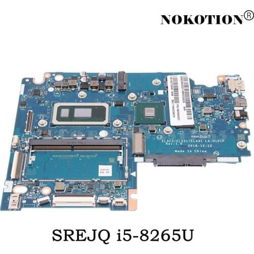 Nokotion 5B20S42028 EL5C3 EL531 EL431 LA-H101P For Lenovo S340-14IWL Laptop Motherboard SREJQ i5-8265U DDR4+4G RAM MX230 2G GPU