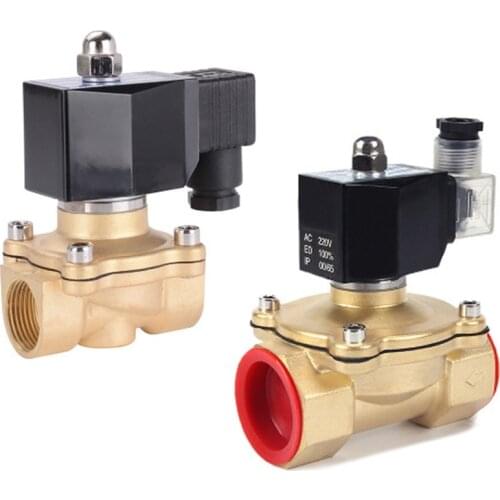 1/4" 1/2" 3/4" 1" 1-1/4" 1-1/2" 2" Normally Closed Brass Water Valve Solenoid Valve IP65 for Water Oil Air 12V/24V/220V/110V
