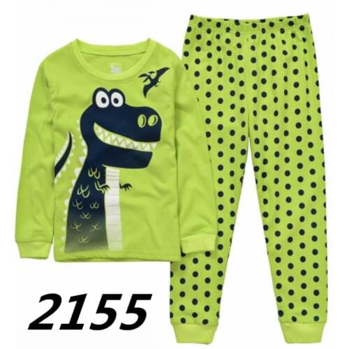 New Boys Long Sleeve Pyjamas Kids Cartoon Pajamas Baby Cotton Pijama Children Sleepwear Girls Clothing Sets Toddler Top Pants
