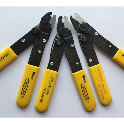 Original Imported Miller Fiber Optic Stripper FO103-S FO103-D-250 FO103-T-250-J Three Holes Fiber Stripping Pliers